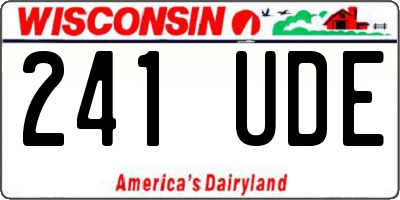 WI license plate 241UDE