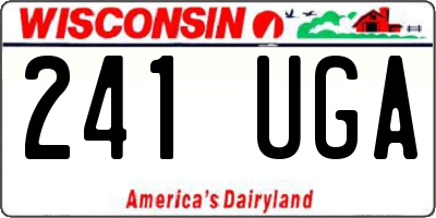 WI license plate 241UGA