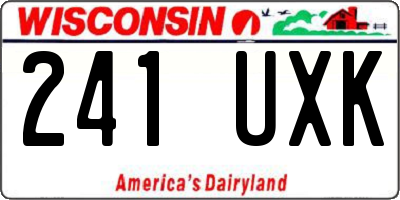 WI license plate 241UXK