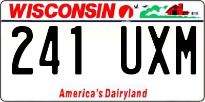 WI license plate 241UXM