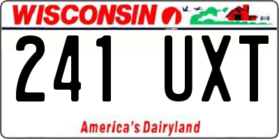 WI license plate 241UXT