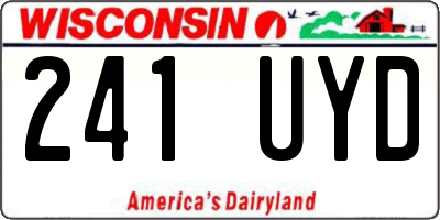 WI license plate 241UYD
