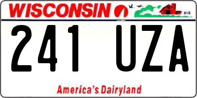 WI license plate 241UZA