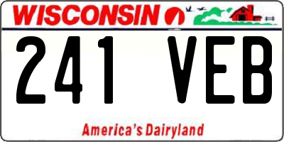 WI license plate 241VEB