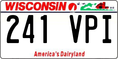 WI license plate 241VPI
