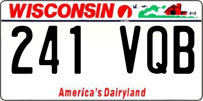WI license plate 241VQB