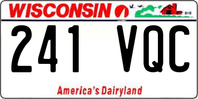 WI license plate 241VQC