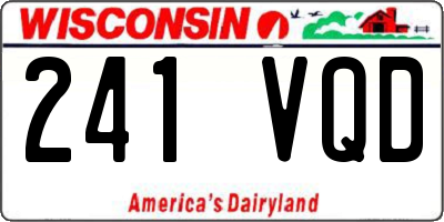 WI license plate 241VQD