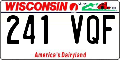WI license plate 241VQF