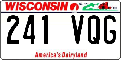 WI license plate 241VQG