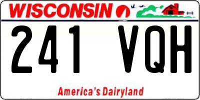 WI license plate 241VQH