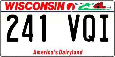 WI license plate 241VQI