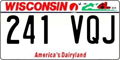 WI license plate 241VQJ