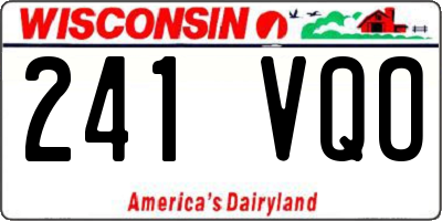WI license plate 241VQO