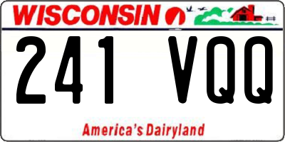 WI license plate 241VQQ