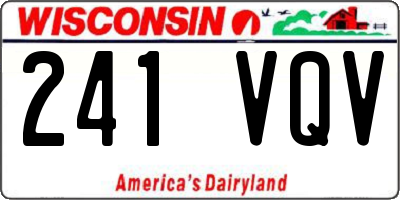 WI license plate 241VQV