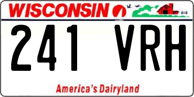 WI license plate 241VRH