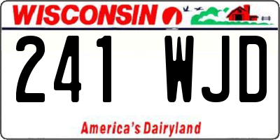 WI license plate 241WJD