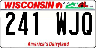 WI license plate 241WJQ