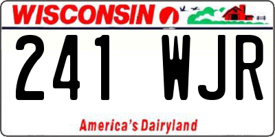 WI license plate 241WJR