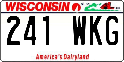 WI license plate 241WKG