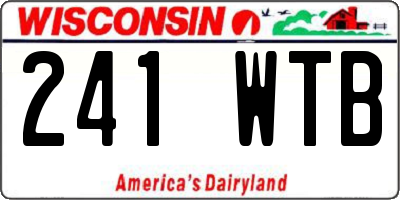 WI license plate 241WTB