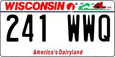 WI license plate 241WWQ