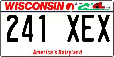WI license plate 241XEX