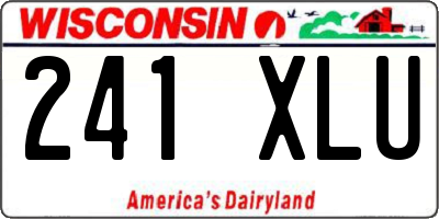 WI license plate 241XLU