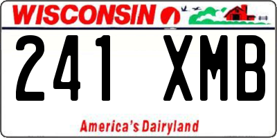 WI license plate 241XMB