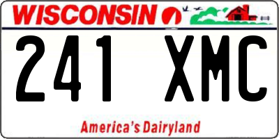 WI license plate 241XMC