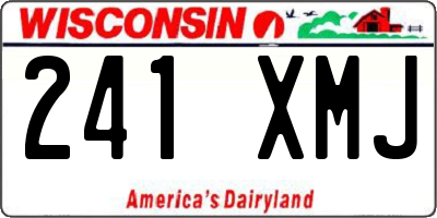 WI license plate 241XMJ
