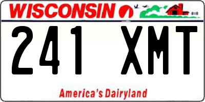 WI license plate 241XMT