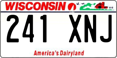 WI license plate 241XNJ