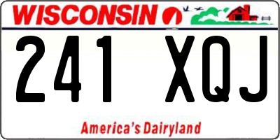 WI license plate 241XQJ