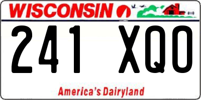 WI license plate 241XQO