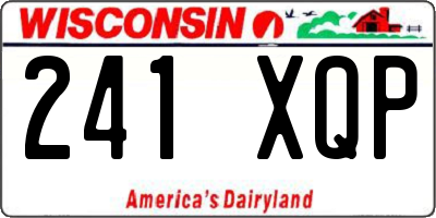 WI license plate 241XQP