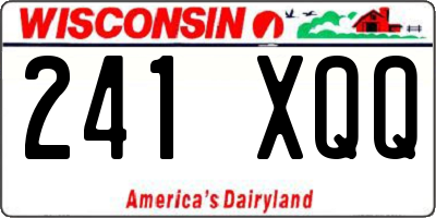 WI license plate 241XQQ