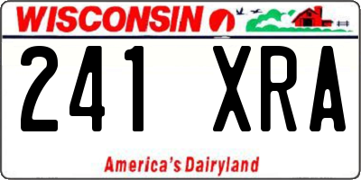 WI license plate 241XRA