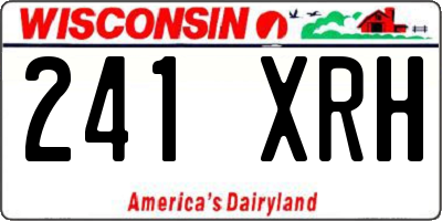 WI license plate 241XRH
