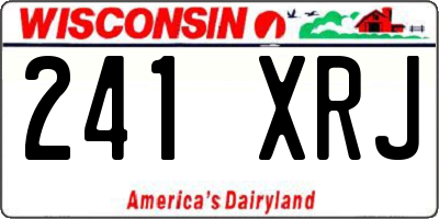 WI license plate 241XRJ