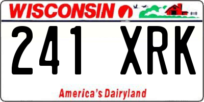 WI license plate 241XRK