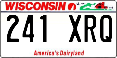 WI license plate 241XRQ