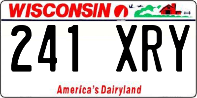WI license plate 241XRY