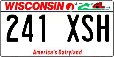 WI license plate 241XSH