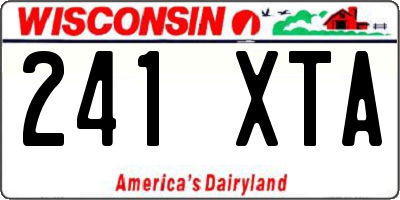 WI license plate 241XTA
