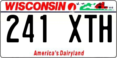 WI license plate 241XTH