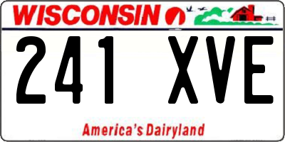 WI license plate 241XVE