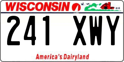 WI license plate 241XWY