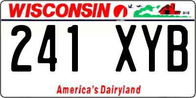 WI license plate 241XYB